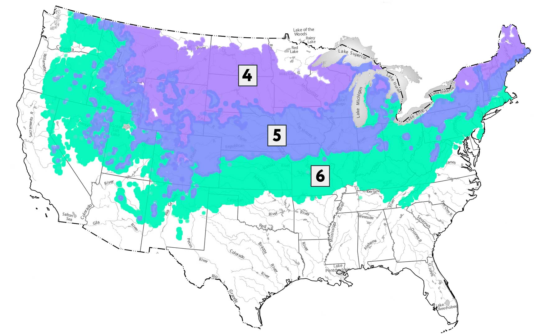 Hardiness Map 4-6